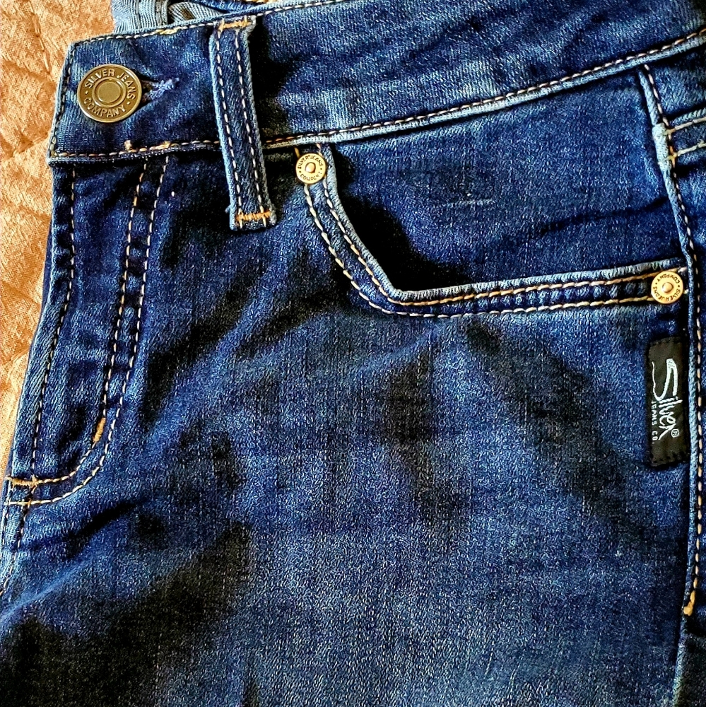 Silver Suki Crop Denim